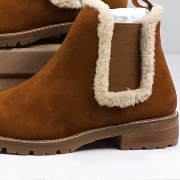 Steve Madden Leopold Suede Chelsea Boots In Camel - Picture 3 of 11